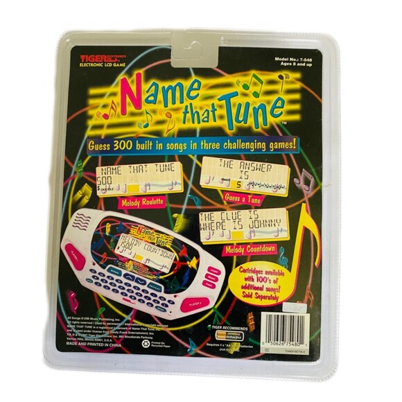 New Tiger Electronics Name That Tune Handheld Electronic Game 1997 Sealed - Picture 2 of 3